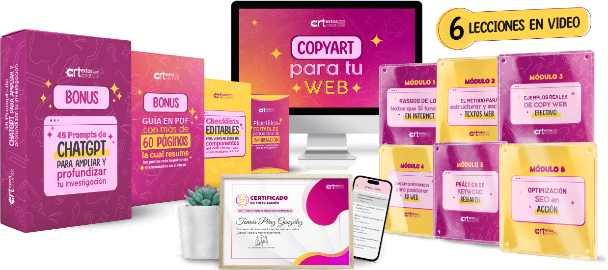 Curso online CopyART para tu web